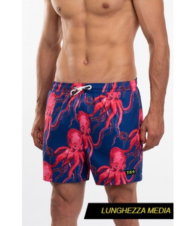 Boxer in tessuto water resistant fantasia multicolor piovre Yes.