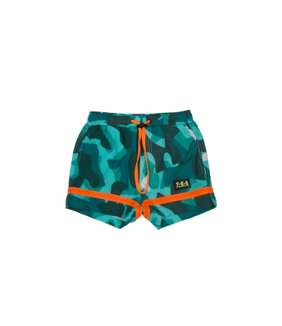 Boxer mare per bambino in tessuto water resistant stampa camouflage di Yes Your Everyday Superhero.